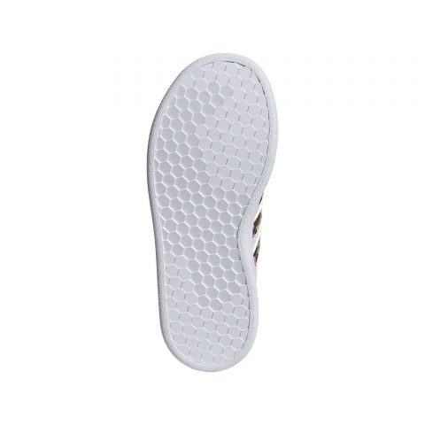 ADIDAS GRAND COURT WHITE ANIMAL PRINT PS JR