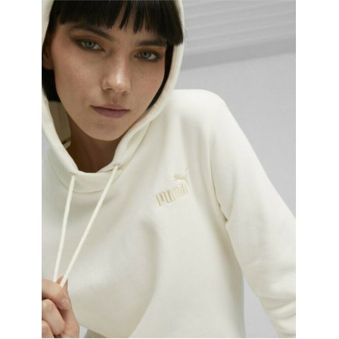 PUMA HOODY FL ESS LOGO IVORY WMNS