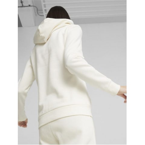 PUMA HOODY FL ESS LOGO IVORY WMNS