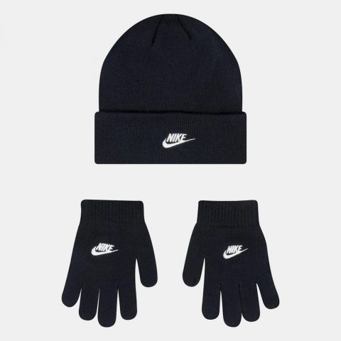 NIKE SET SCARF &GLOVES BLACK JR