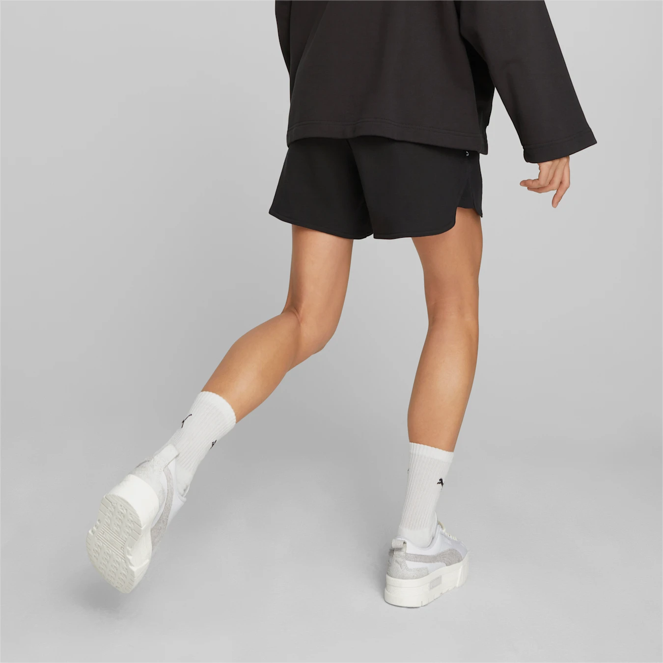 PUMA SHORTS DOWNTOWN HIGH WAISTED BLACK WMNS