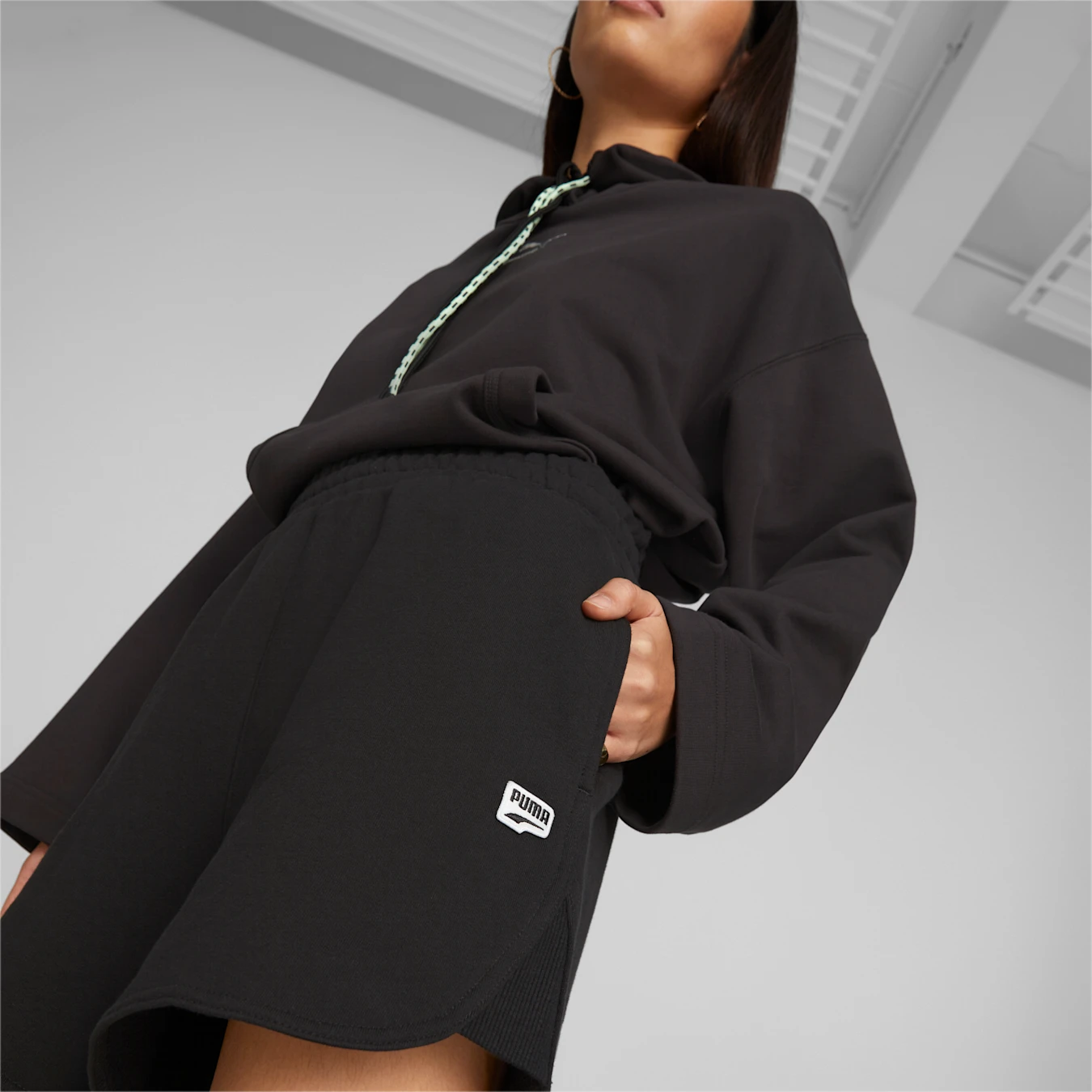 PUMA SHORTS DOWNTOWN HIGH WAISTED BLACK WMNS