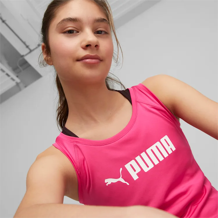 PUMA TANK FUCHSIA WHITE JR