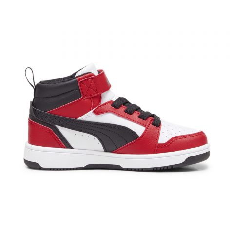 PUMA REBOUND V6 HI BLACK RED PS JR