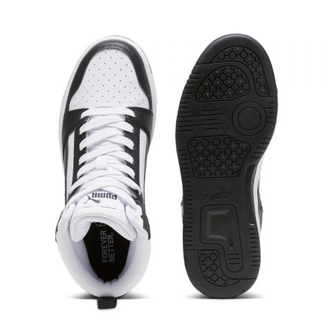 PUMA REBOUND V6 HI BLACK WHITE JR