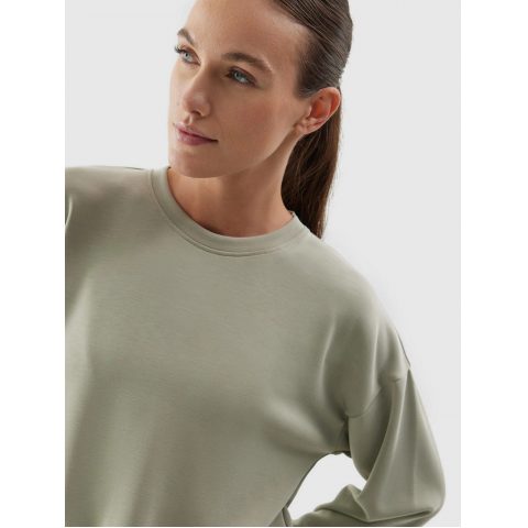 4F CREW NECK TOP MODAL OLIVE WMNS