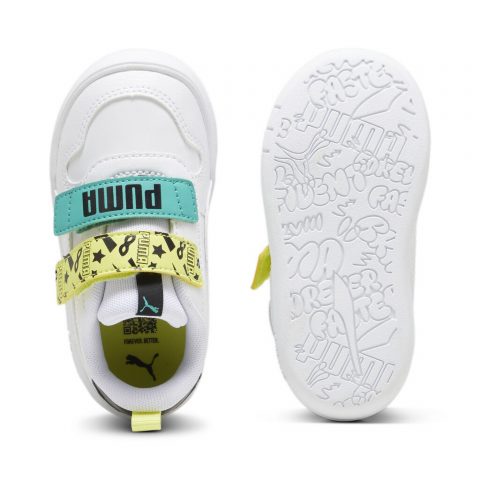 PUMA MULTIFLEX SL MASKED HERO WHITE YELLOW VELCRO TD
