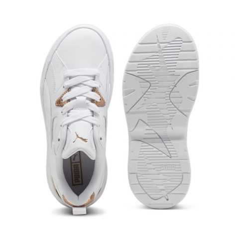 PUMA BLSTR SNEAKER GLAM PRIME LOW BOOT WHITE BRONZE GOLD WMNS