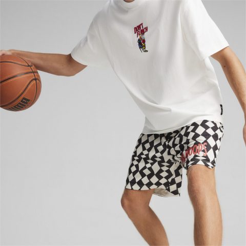 PUMA SHORTS BIG JOKER POLY BLACK WHITE MAN