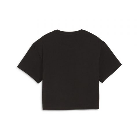 PUMA TS CROPPED LOGO BLACK PINK JR