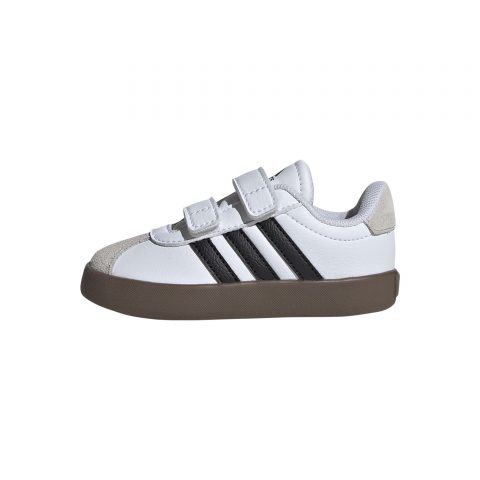ADIDAS VL COURT 3.0 WHITE BLACK GUM SOLE TD