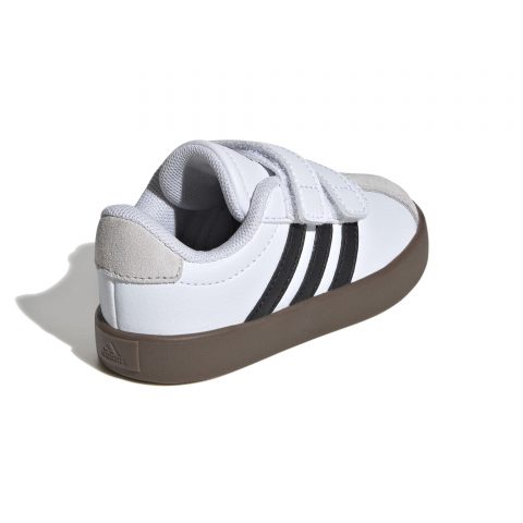 ADIDAS VL COURT 3.0 WHITE BLACK GUM SOLE TD