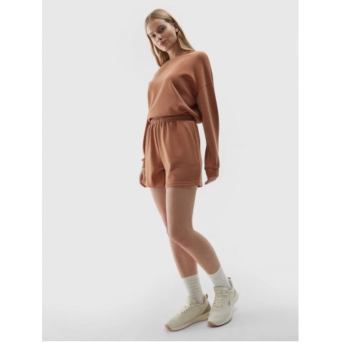 4F SHORTS SWEAT MODAL BROWN WMNS