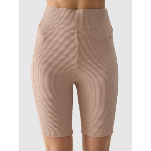 4F LEGGINGS KNIT BIKERS SPORT BEIGE JR