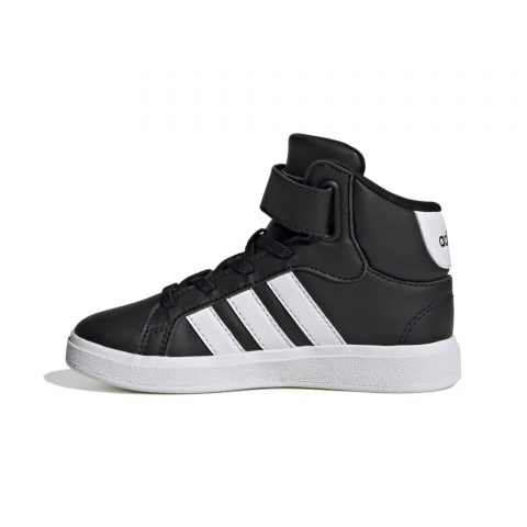 ADIDAS GRAND COURT MID BLACK WHITE PS JR