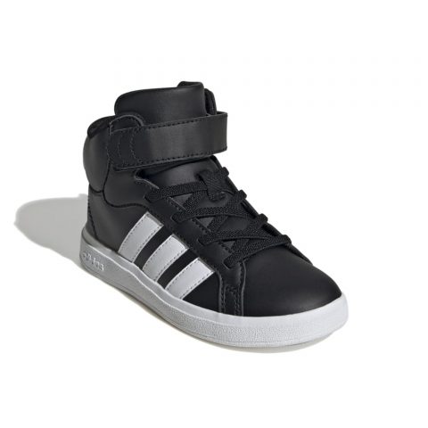 ADIDAS GRAND COURT MID BLACK WHITE PS JR