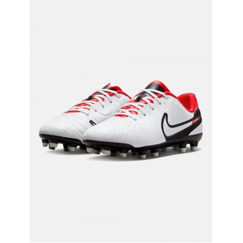 NIKE LEGEND 10 ACADEMY FG WHITE BLACK CORAL JR