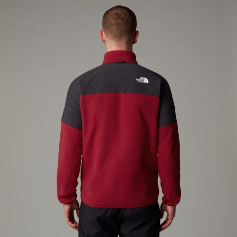 NORTH FACE FLEECE FZ GLACIER HEAVYWEIGHT  GARNET RED-ASPHALT GREY MAN