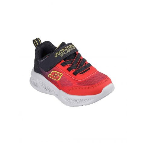 SKECHERS METEOR RED BLACK TD