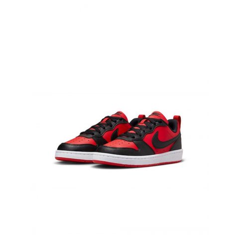 NIKE COURT BOROUGH LOW RECRAFT RED BLACK JR