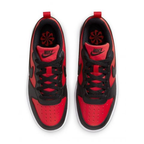 NIKE COURT BOROUGH LOW RECRAFT RED BLACK JR