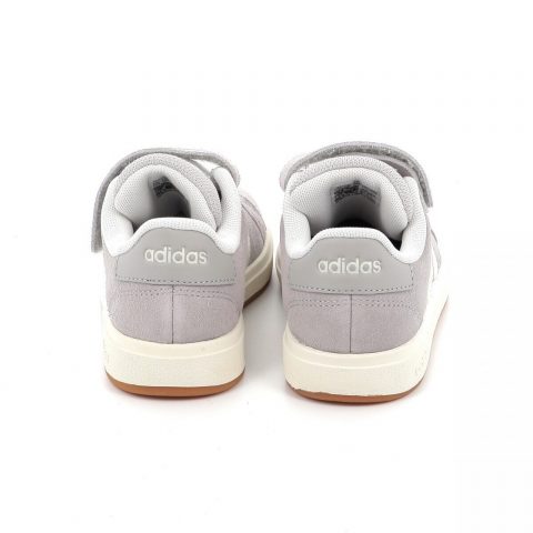 ADIDAS GRAND COURT 00s GREY WHITE GUM SOLE PS JR