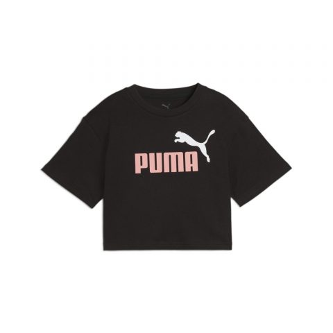 PUMA TS ESS 2 COLOR LOGO BLACK RED JR