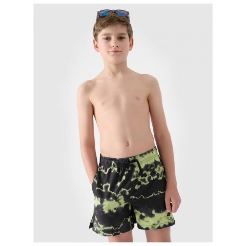 4F SWIM SHORTS BLACK MULTICOLOUR JR