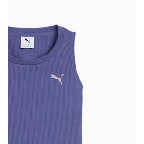  PUMA TANK RIBBED TOP BLUE CRYSTAL JR