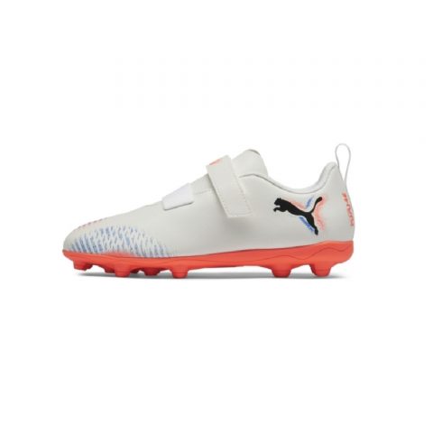 PUMA FUTURE 8 PLAY FG/AG WHITE ORANGE JR 