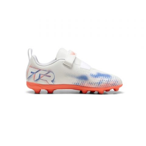 PUMA FUTURE 8 PLAY FG/AG WHITE ORANGE JR 