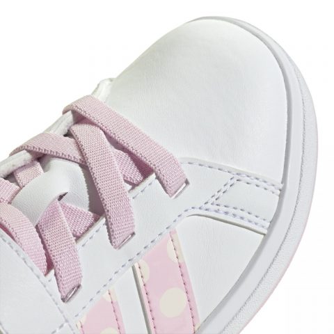 ADIDAS GRAND COURT MINNIE EL WHITE PINK PS JR