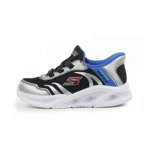 SKECHERS BRISK-BEAMS BLACK BLUE SILVER TD