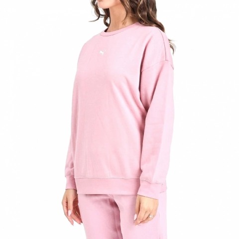 PUMA CREW NECK OVERSIZED PINK WMNS 
