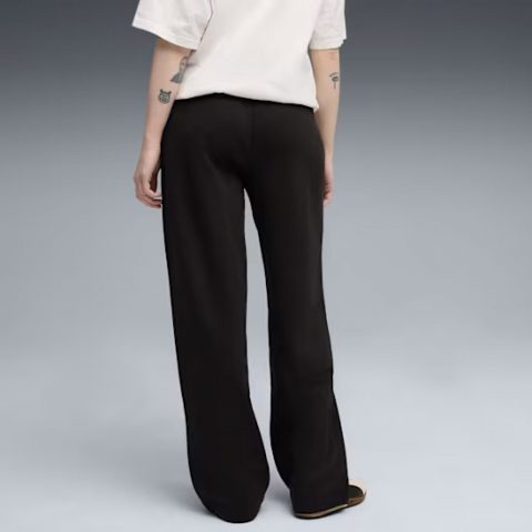 PUMA PANT COMFORT STRAIGHT FL ESS NO1 LOGO BLACK WMNS 