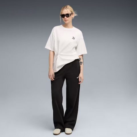 PUMA PANT COMFORT STRAIGHT FL ESS NO1 LOGO BLACK WMNS 