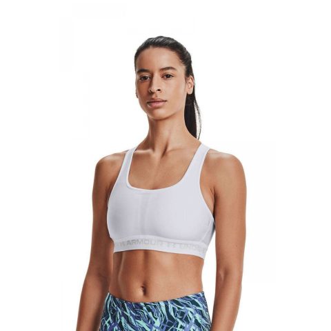 UNDER ARMOUR BRA UA MID CLASSIC WHITE WMNS
