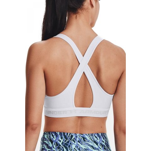 UNDER ARMOUR BRA UA MID CLASSIC WHITE WMNS