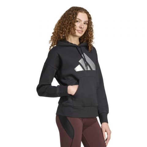 ADIDAS HOODY FL 3B BLACK SILVER WMNS 
