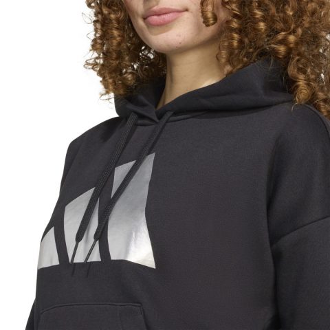 ADIDAS HOODY FL 3B BLACK SILVER WMNS 