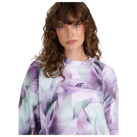 4F CREW NECK CROP MULTICOLOUR WMNS 