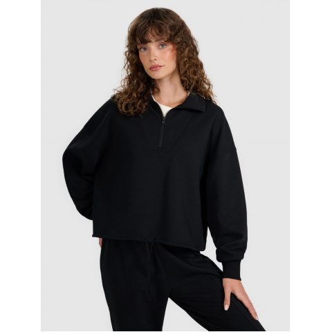 4F CREW NECK BLACK WMNS 