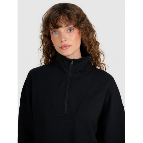 4F CREW NECK BLACK WMNS 