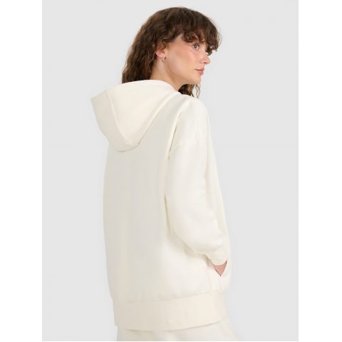 4F FZ HOODY CREM WMNS 