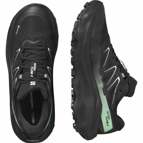 SALOMON ULTRA FLOW 2 GTX BLACK LIGHT GREEN MAN 