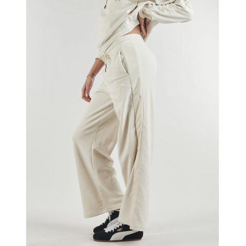 PUMA PANT HIGH-WAIST WIDE LEG BEIGE WMNS 