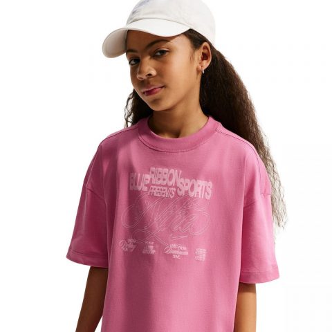 NIKE TS OVERSIZED PINK JR 