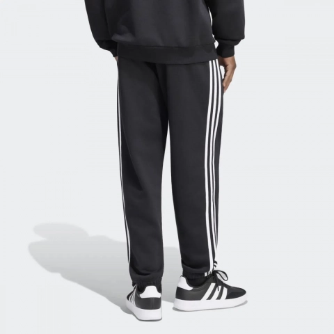 ADIDAS PANT FL ESS 3S CUFF BLACK WHITE MAN 