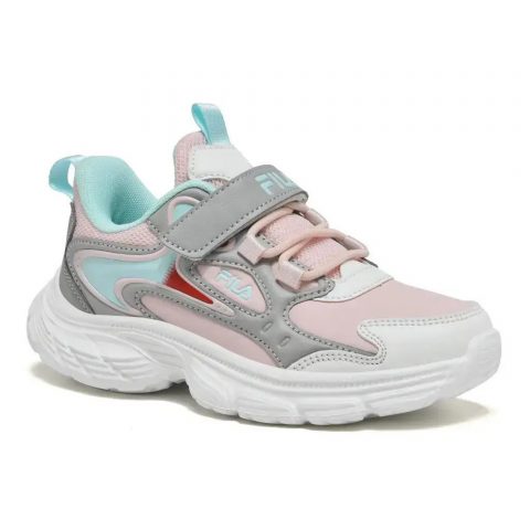 FILA DASH 3 MEMORY VELCRO WHITE PINK GREY JR