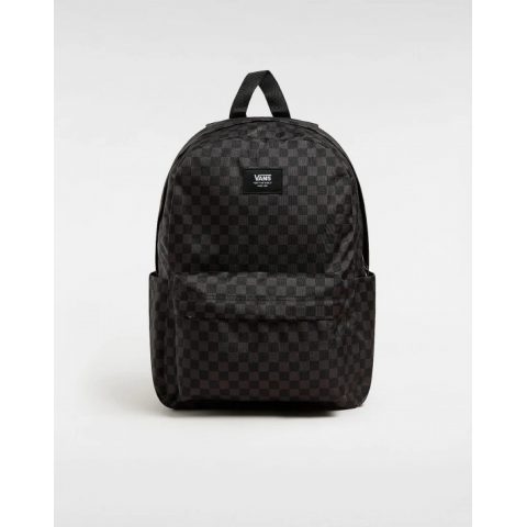 VANS BACKPACK OLD SKOOL GROM CHECK BLACK GREY UNISEX 